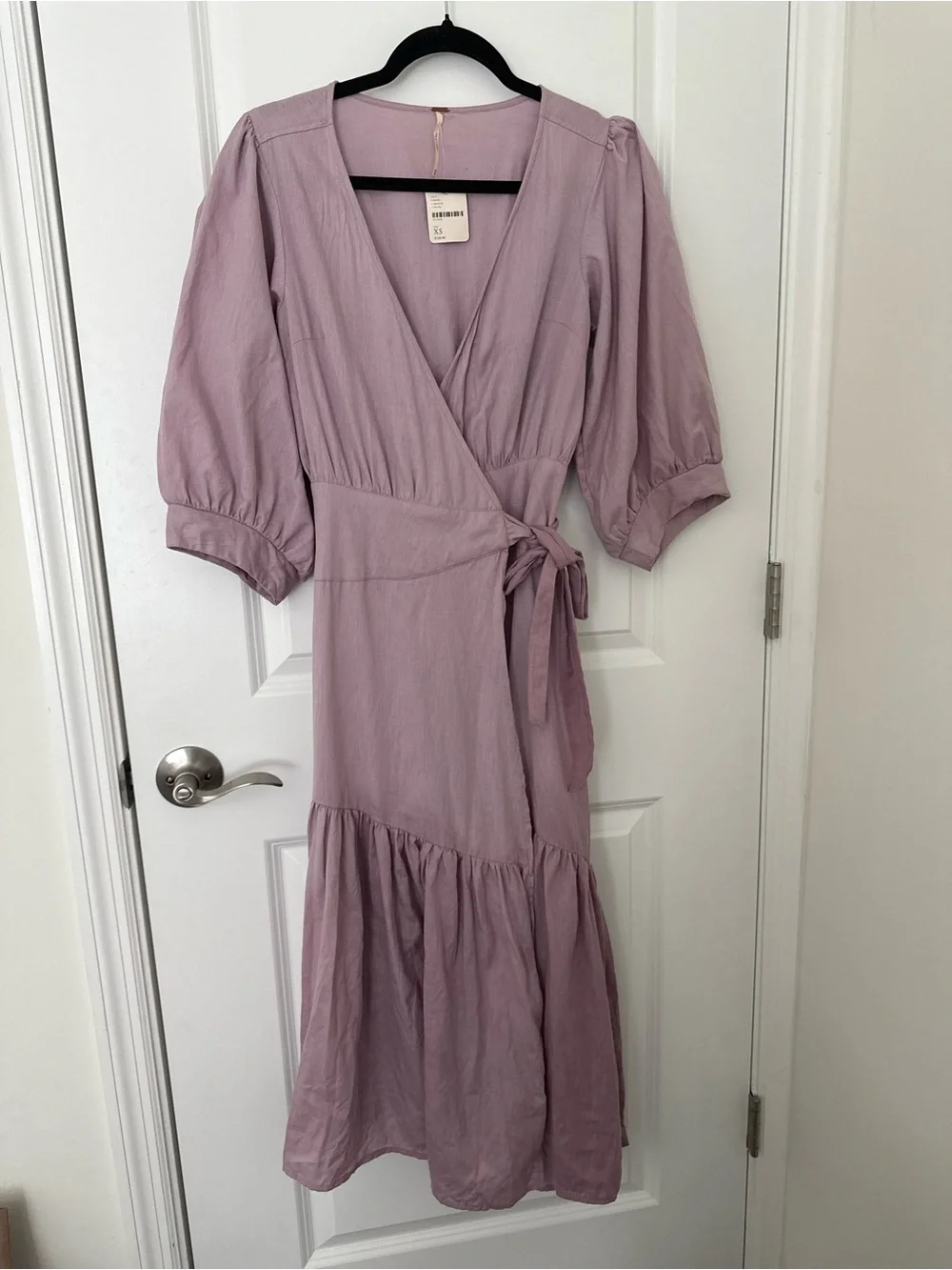 Free people Women's Wrap Midi Dress in Peach